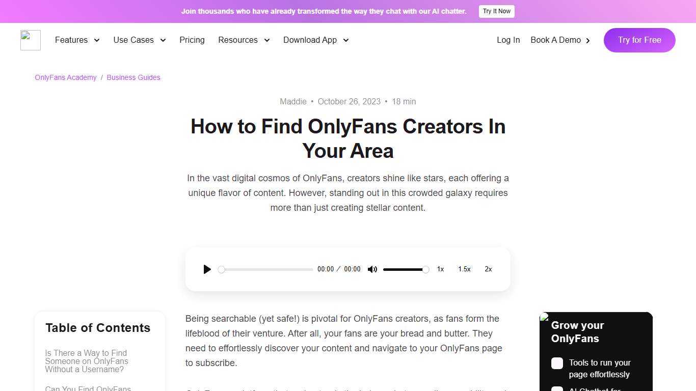 Find OnlyFans Creators in Your Area with Search Feature